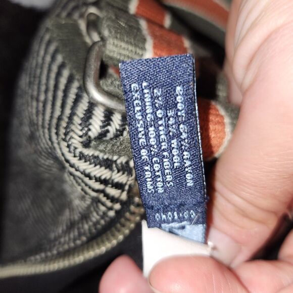 GAP Monochrome Striped Bag with Bold Orange Strap - Picture 7 of 9